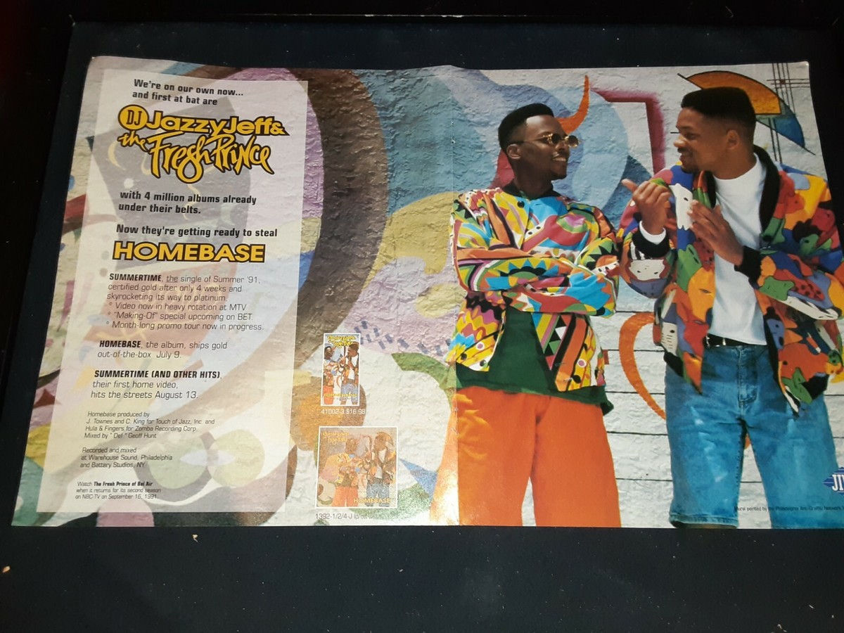 Jazzy Jeff Fresh Prince Homebase Rare Original Promo Poster