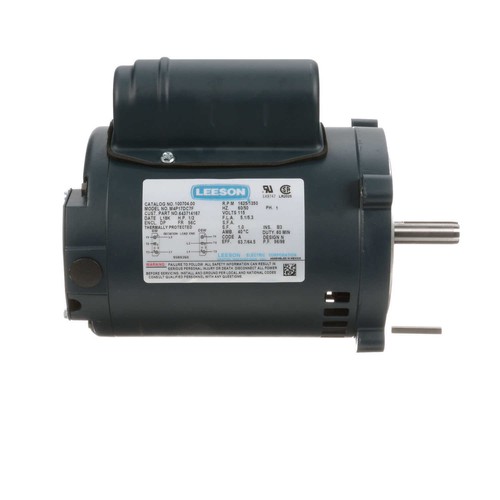 Leeson 100704.00 Electric Motor 1/2 HP 1800 Rpm 1PH 115 V 56C Frame Instant Rev - Picture 2 of 8