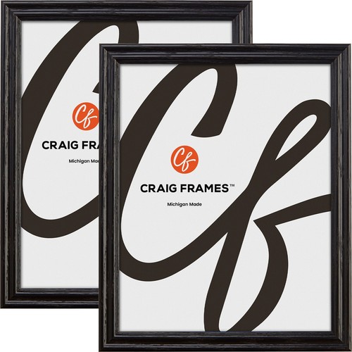 Wiltshire 200, .75" Black Wood Picture Frame, Uncommon Sizes 4x9 - 17x33, 2-Pack - 第 1/10 張圖片