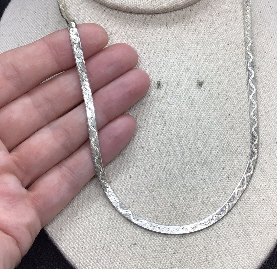 アクセサリー Silver 925 vintage necklace Vintage 925 Sterling Silver Necklace, Signed, 14.03g