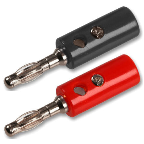 4 mm Bananenstecker vernickelt Stecker für Buchse Lautsprecher Netzkabel UK kostenloser Versand - Bild 6 von 13