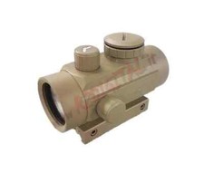 Aglow.it Red Dot weaver 20mm BR1 1X40GRD TAN, MIRINO OLOGRAFICO PROFESSIONAL, BL