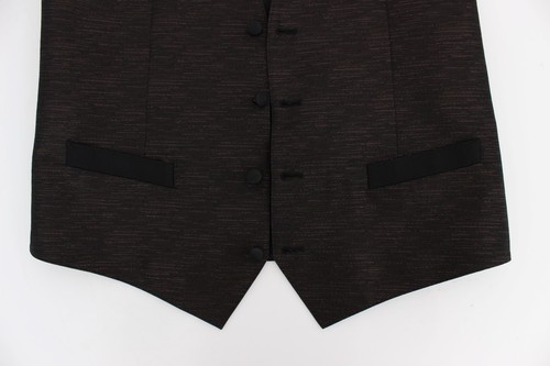 Dolce & Gabbana Negro Marrón Lana Chaleco IT48/ US38/ M - Imagen 4 de 7