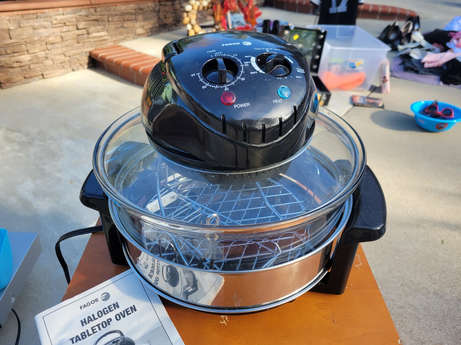 Fagor Halogen Tabletop Oven Black