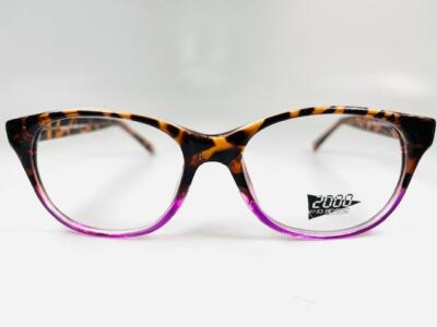 New Smilen Eyewear's 2000 & Beyond 3086 Tortoise & Purple Eyeglasses 55/18/145