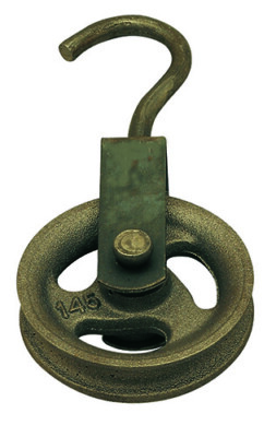 Puleggia In Ghisa Per Pozzo 160mm - Con Gancio E Protezione | Per Costruzioni O Estrazione Acqua - Foto 8