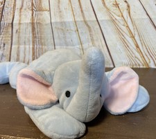 Ty Pillow Pal Elephant Squirt Baby Blue Stuffed Stuffed Toy 14" 1996 S3