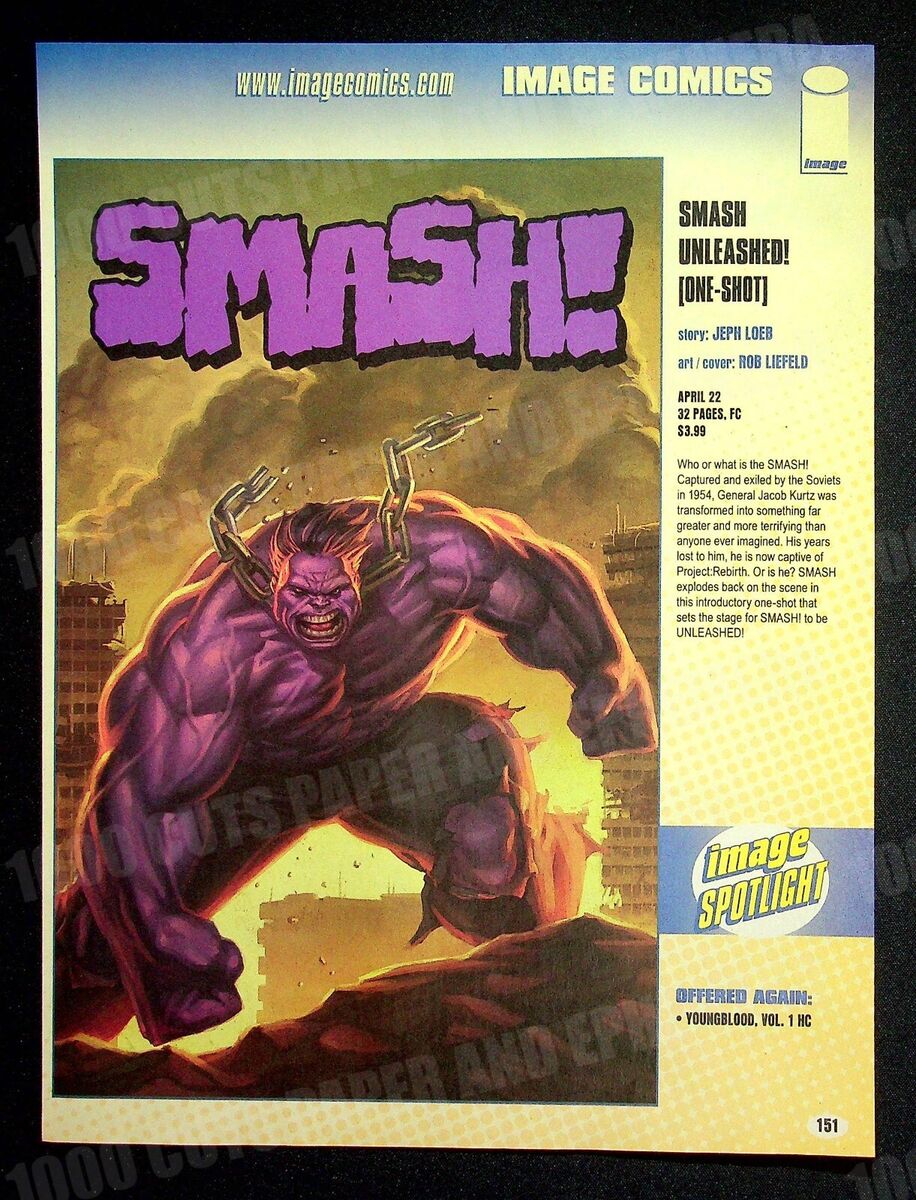 SMASH! Graphic Novel Comic Book Artwork ~ Magazine Page PRINT AD