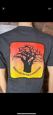 Kruger Bush Campers Baobab Tree  Tree Of Life  T-Shirt   Embrace the Spirit 