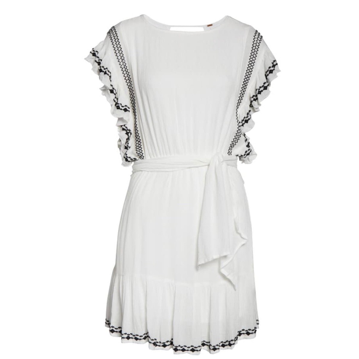 free people weekend brunch dress Freddy Tie Mini Dress in Fruit Punch at Leaf Boutique