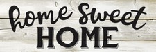 Home Sweet Home Chic White Farmhouse Wood Sign Wall D cor Gift B3-06180028118