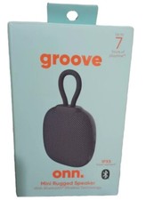 Groove Onn   Mini Rugged Speaker Bluetooth Wireless Technology Black NIB
