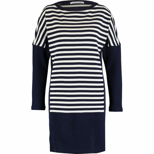 LACOSTE Womens Blue \u0026 White Striped 