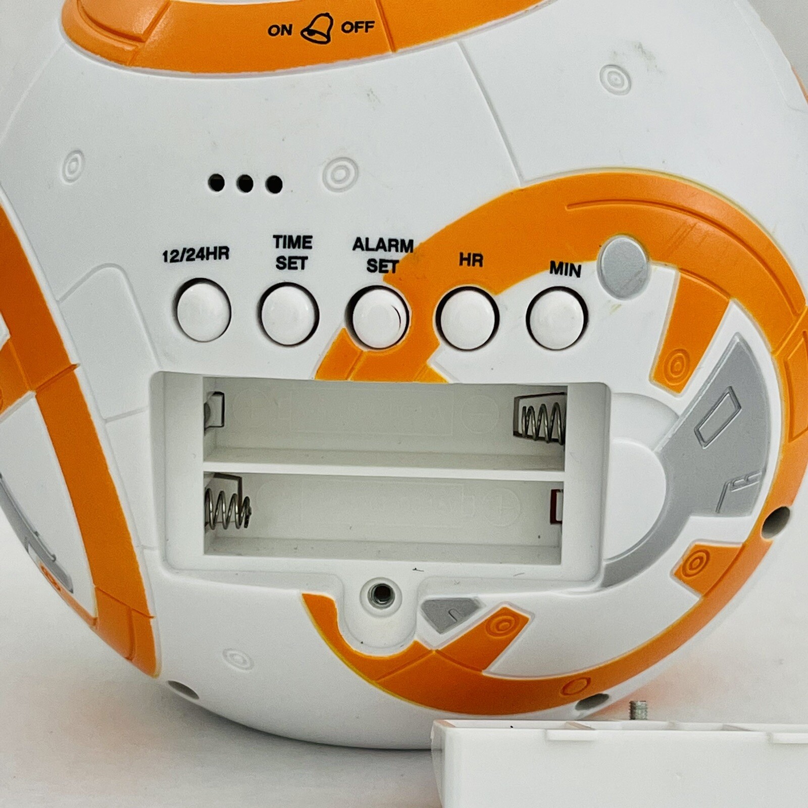 Bulb Botz Star Wars BB-8 Kids Light Up Alarm Clock white & orange plastic 7 Inch