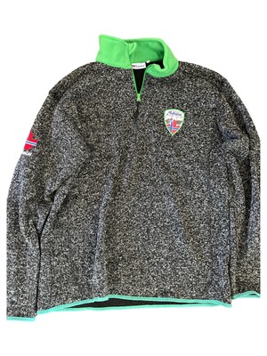 Nebulus Herren Fleecepullover 54/XXL Grau Grün Outdoor Half Zip