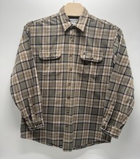 Carhartt Button Down Work Shirt Long Sleeve Canvas VTG S142MOS Mens XL TALL 