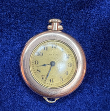 Antique 1920 Elgin Gold Filled Fob Pocket/pendant Watch S.W.C.CO 20 Years