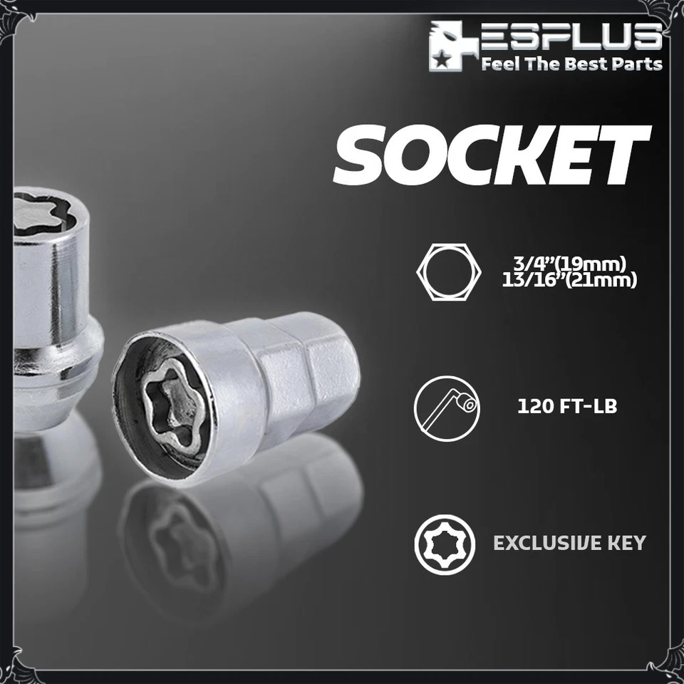 Juego de 20 cerraduras de rueda cromadas Chevrolet OEM M14x1,5 aptas para Camaro/Equinox/Impala/Malibu Foto 4 de 4