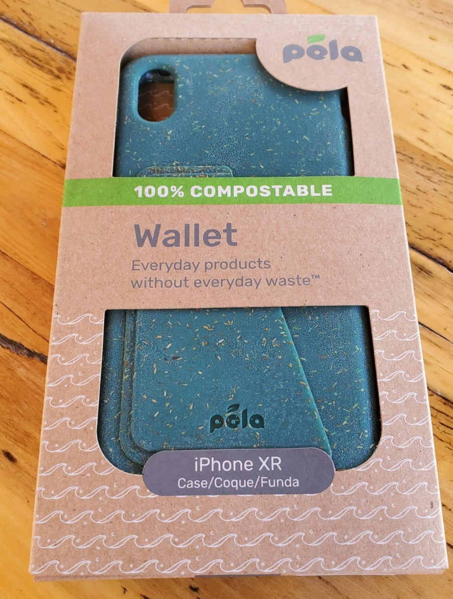 Pela iPhone XR Soft Wallet Phone Case Back Cover 100% Compostable
