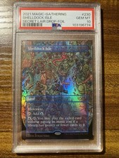 MTG✨SHELLDOCK ISLE Brdless FOIL✨SLD Fblthp PSA 10 RARE Land Tiurina Art POP 3 !