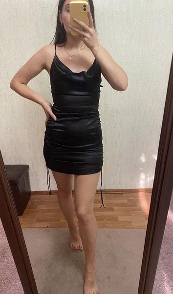 Women Nero Giardini Dress Black Satin 36 / S / 44