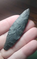 Killer Oregon Paleo Lancelot Arrowhead Basalt Found 1990s Waffer Thin