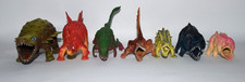 Vintage Lot of 7 Rubber/PVC Plastic Toy Dinosaurs/Monsters Pre Owned