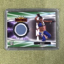 2021 Topps WWE Wrestling Bayley WrestleMania 35 Mat Relic Trading Card MR-BA