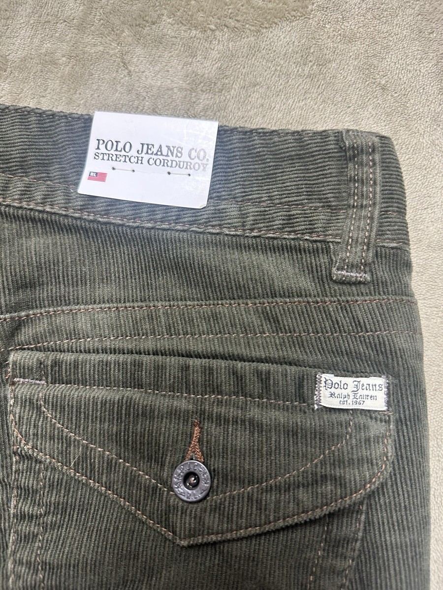 Vintage 90s Polo Jeans Co Ralph Lauren Corduroy Pants Womens 8x30