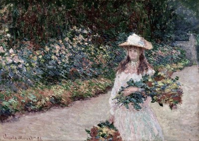 Monet Garten Spaziergang Wandkunst Impressionistisches Dekor Garten Wa