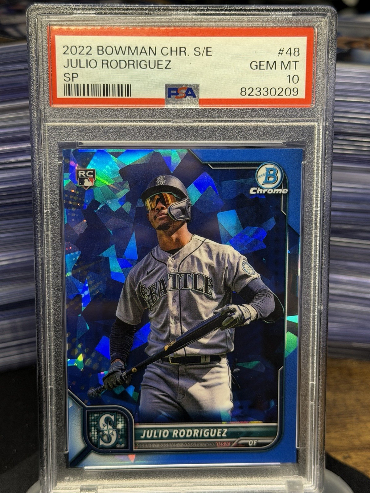 2022 Bowman Chrome Sapphire Edition - Image Variation Julio Rodriguez #48 (RC)
