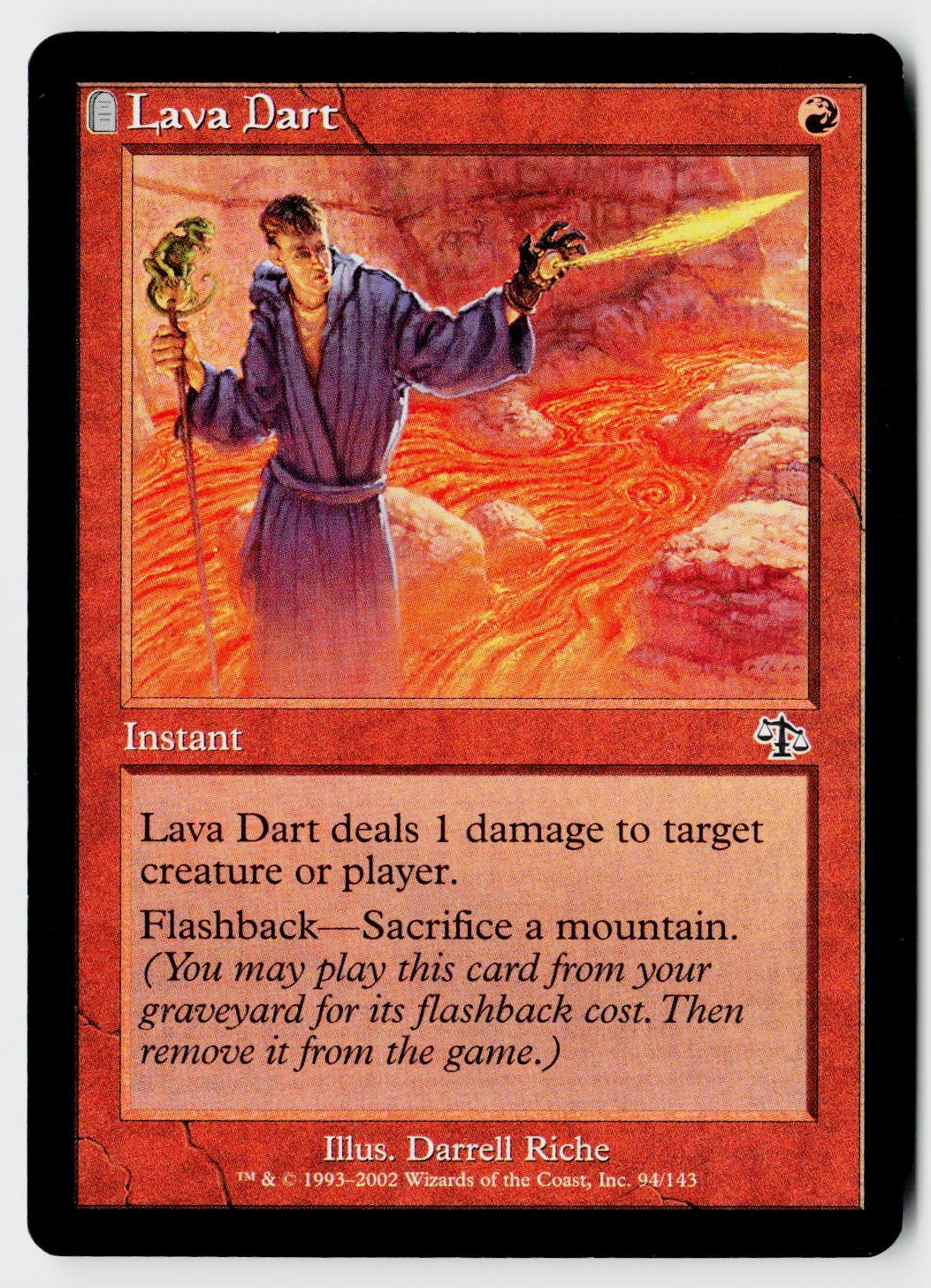 MTG Judgment #94 Lava Dart Near Mint or Better