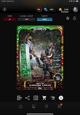 VIDEOGAME Topps WWE Slam 25 - PRIZE WHEEL Holiday Red & Green DIY CANDICE LeRAE