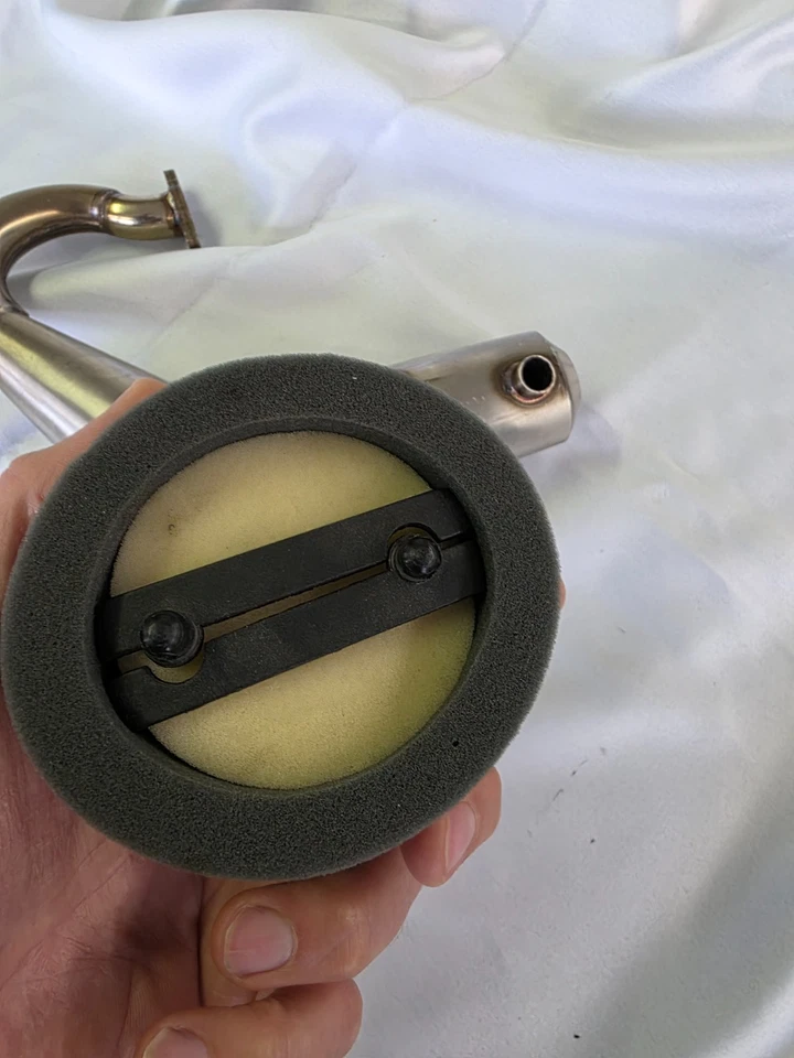 LOSI 5ive / Rovan Edelstahl Auspuff+Kupplungsglocke+Ritzel+Luftfilter - Bild 3 von 4