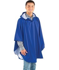 Charles River Apparel mens Pacific Rain Poncho One Size Royal