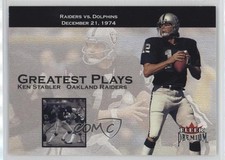 2001 Fleer Premium Greatest Plays Ken Stabler #14GP HOF 0q3