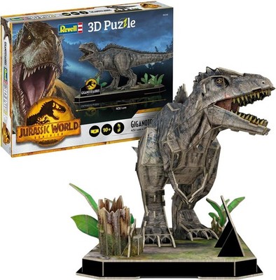 Revell 3D Puzzle Jurassic World Dominion I Dinosaurier-Modell mit Dioramenplatte