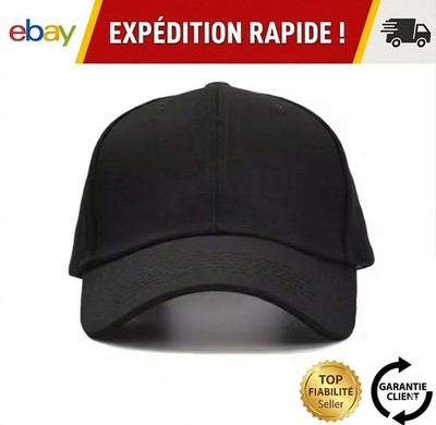 Schwarze Baseballmütze Herren Damen Unisex Klassisch und Trend