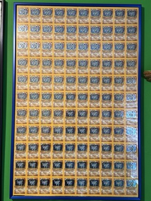 uncut sheet of holographic pokemon cards This is one the only Generation 4 sheets I have come across. It displays the reverse holos  1999 Pokmon 1st Edition