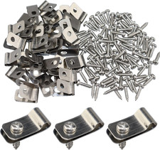 Wire Fence Clips Metal 200 Pcs Wire Clamps Stainless Steel Fencing Mounting Clip
