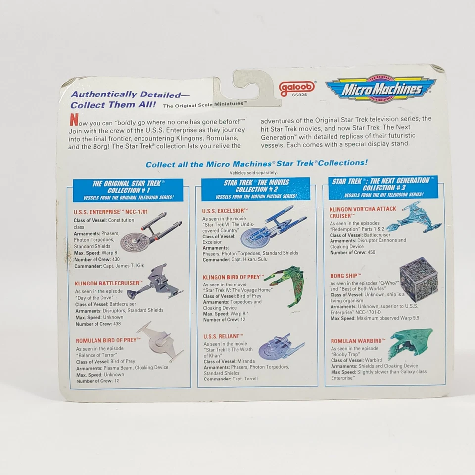 Micro Máquinas Star Trek La Próxima Generación USS Enterprise Klingon #3 65825 Foto 3 de 4