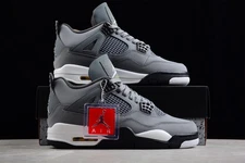 US Siez 7-12 Jordan 4 "Cool Grey" Retro Basketball Shoes Men's Mid Top