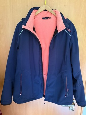 Schöne Damen Jacke von CMP Gr. XL 44 Clima Protect blau mit Kapuze