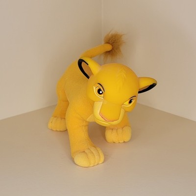 Vintage Simba Cub Vinyl Head Mini Plush Applause Disney Lion King 8''