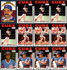 1986 Chicago Cubs (77) Card Lot - EXCLUSIVE – BE AMONG THE FIRST TO OWN IT!