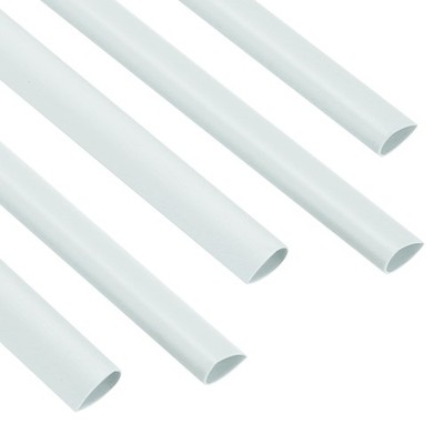 100Pcs Binding Bars, 8mm Binding Bars 50 Sheets Capacity, White