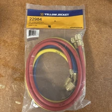 Yellow Jacket 22984 Charging Hose Set - Red/Yellow/Blue