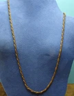 Vintage Gold Tone Miriam Haskell Chain Necklace