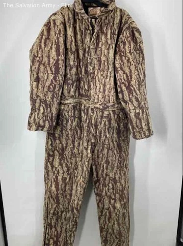 Pella Products Mens Multicolor Camouflage One-Piece Coveralls Size Large