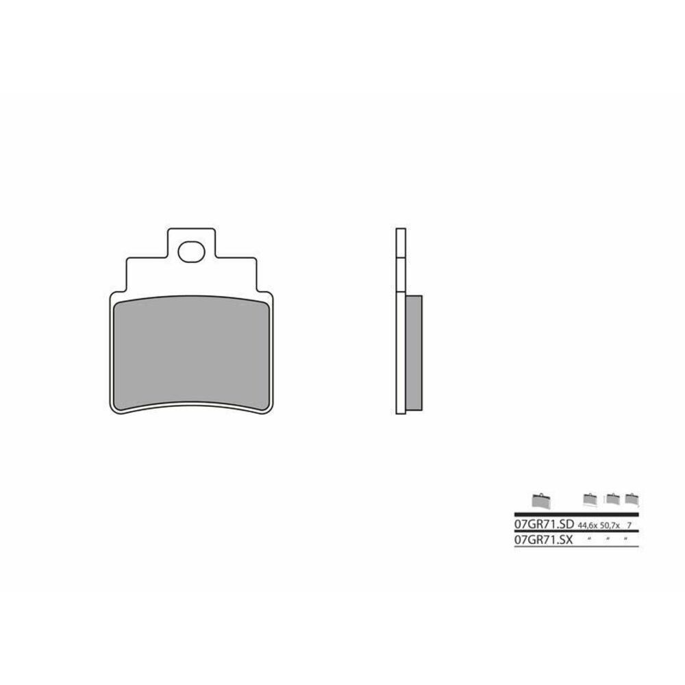 Brembo Sintered Brake Pads 07GR71SD For Motorcycle Scooter Parts